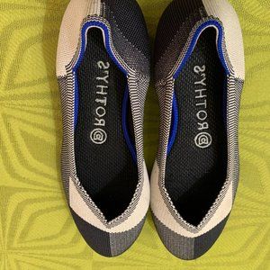 ROTHY'S  THE FLAT-  Captoe Navy round toe Retired